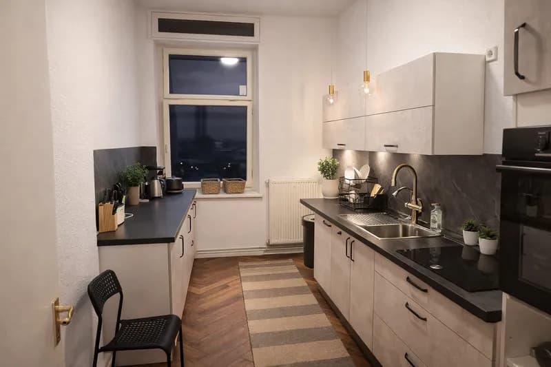 Küche der Care Leaver Unterkunft